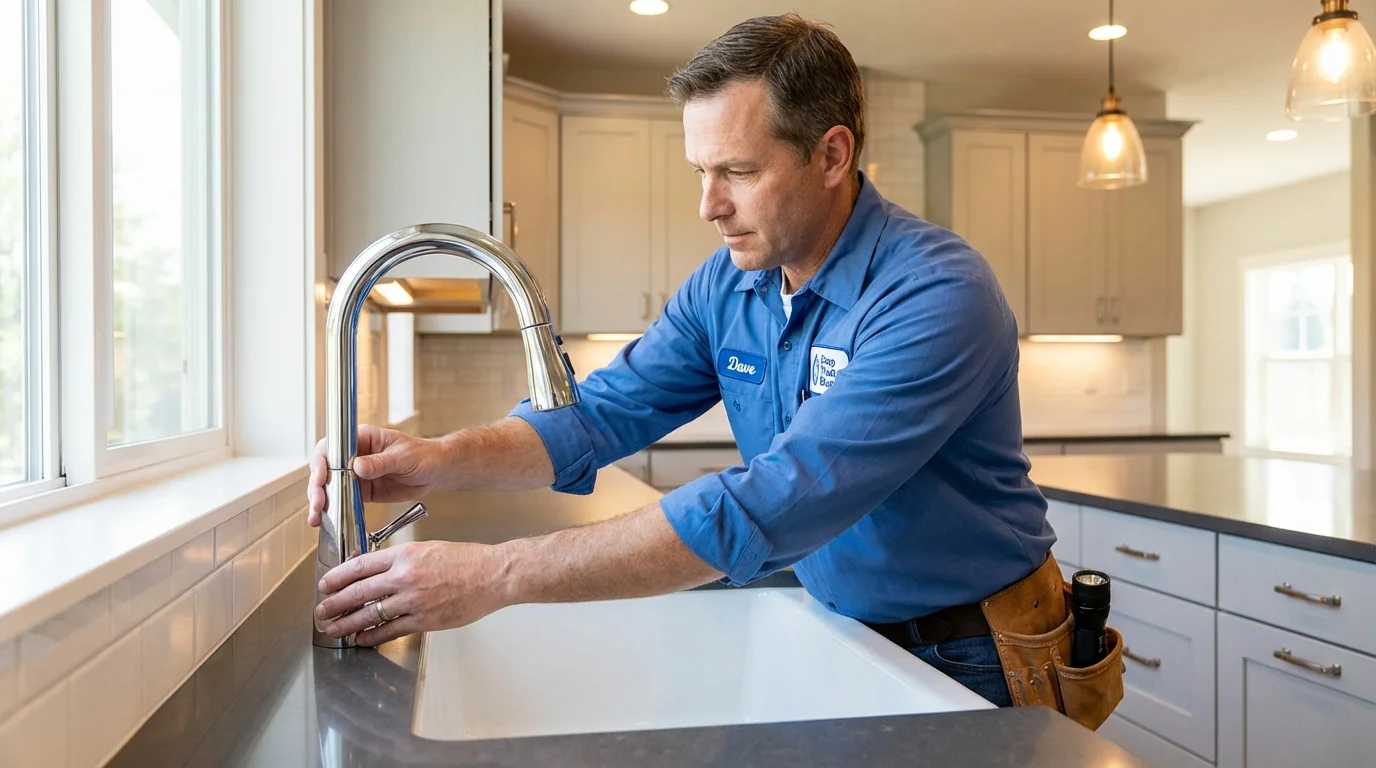 Kitchen faucet installation by Johns Plumbing LLC in Wibaux